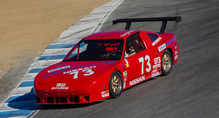 240sx number 73 red race car