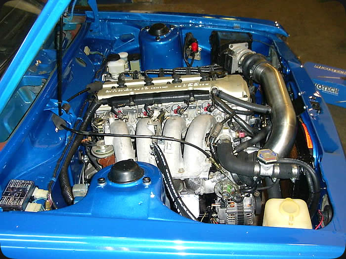 Specialty Engineering custom street cars Datsun 510 engine swap with Nissan KA24 16 valve engine image 2