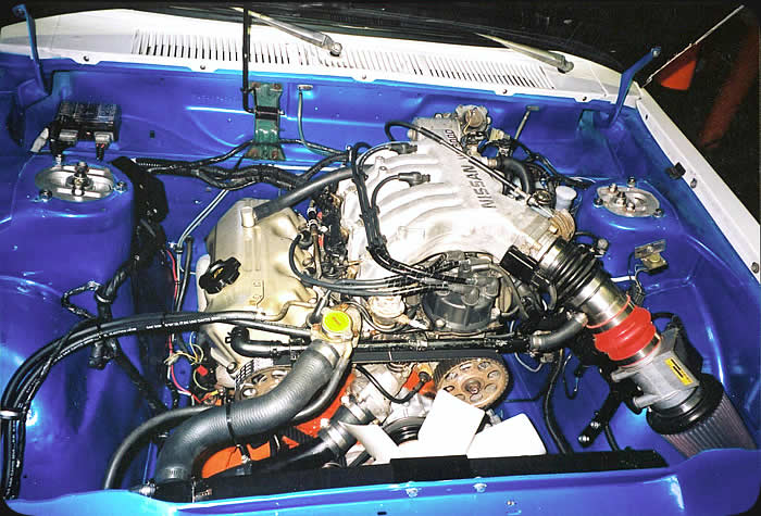 Specialty Engineering custom street car engine swap in Datsun 510 with Nissan 300ZX V6 engine
